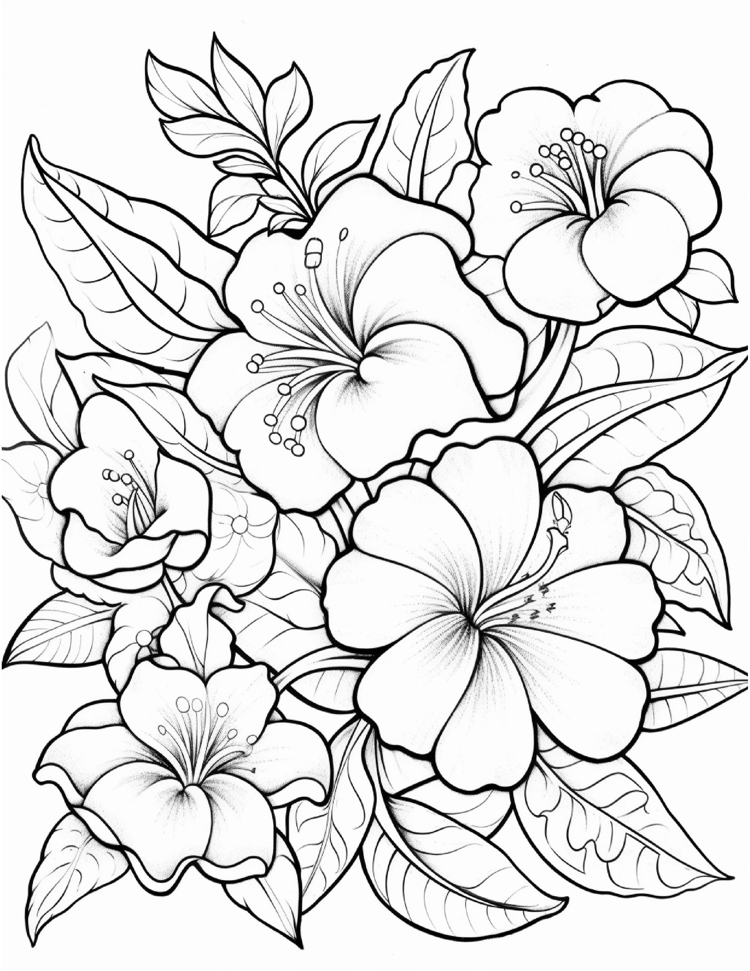 Flowers Coloring Pages 05